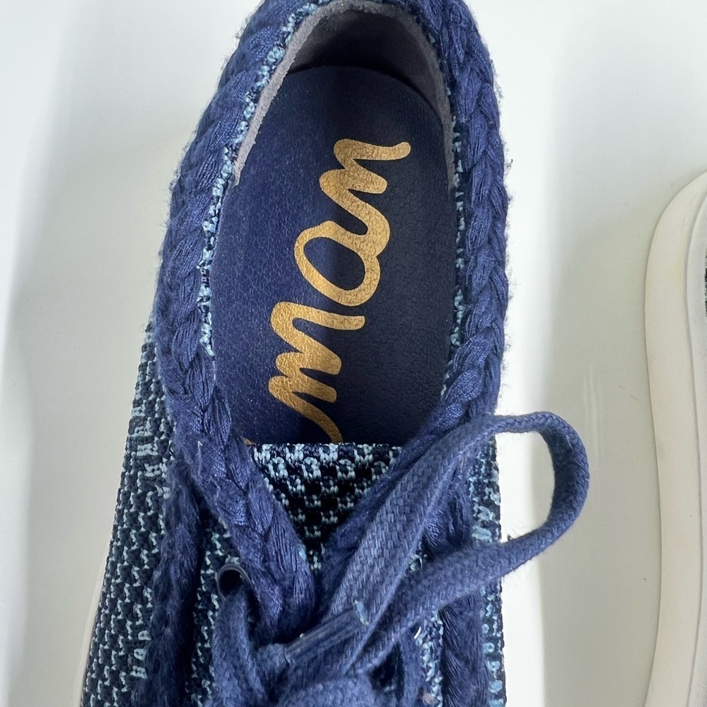 Sam Edelman Elena Baltic Navy Blue Sneakers Size 7.5 - Picture 3 of 12